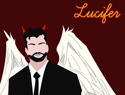 Lucifer Morningstar artists design flat flat design flat illustration illusrator illustration illustration art illustrator lucifer vector