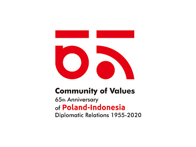 65th Anniversary Poland-Indonesia Diplomatics Relation anniversary diplomatics relation indonesia logo poland