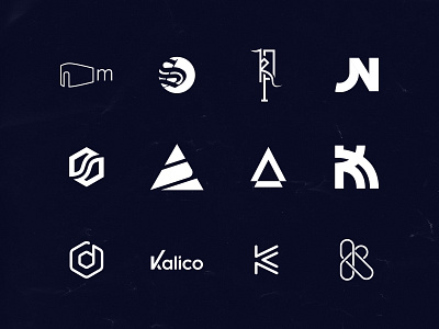 Various logos branding design icon logo logofolio minimal