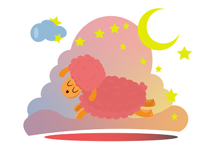 иллюстрация овечки artwork card вектор векторная графика дизайн животное иллюстрация логотип мультик овечка персонаж