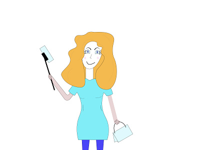girl taking a selfie artwork card isolated вектор дизайн иллюстрация логотип мультик персонаж рисунок селфи телефон фон