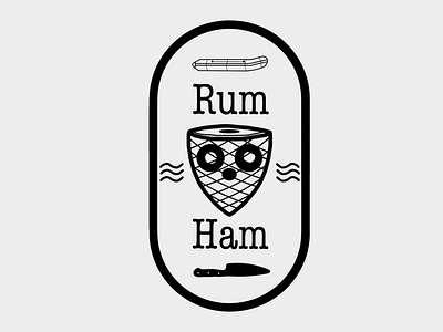 Rum Ham! brand fun fx illustration its always sunny logo mark tv