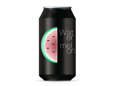 Watermelon Beverage beverage brand branding drink icon illustration label logo package package design sparking water spirit watermelon