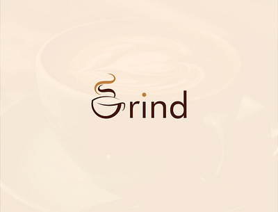 Grind Logo brand design clean logo coffee coffee shop gradient logo graphic design icon app logo logo vector mark modern logo simple logo symbol visual identity
