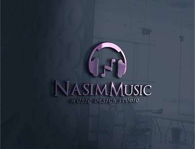 Nusim Music logo app brand design branding business logo design flat icon design iconography illustraion logo logomarks logotype minimal minimalistic monogram negative space professional