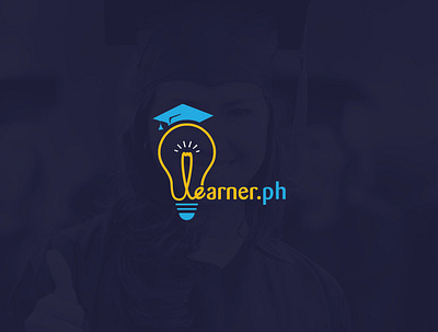 Learner.ph logo design app brand design brand identity branding business logo design flat icon design iconography illustraion illustration logo logo design luxury minimal minimalistic negative space procreate tech typogaphy