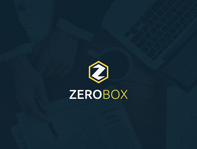 ZeroBox Logo Design app art blue brand branding character design clean concept graphic graphic design identity illustration logo logo design logodesign logotype minimal photoshop simple vector