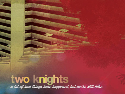 Two Knights cover 35 mm album cover photography typography