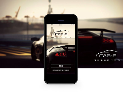 CAR-E Car Diagnostic System app car design diagnostic interactive ios iphone mcux tool ui ux