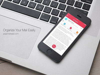GogoMails - PushMail concept app app color email gogo ios iphone mail push simple