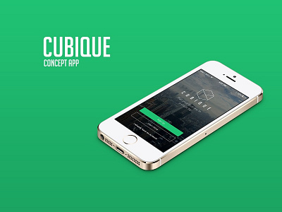 CUBIQUE - Concept App Login Screen app concept cubique design icon interactive ios iphone login system ui ux