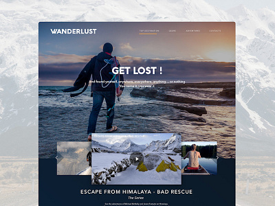 Wanderlust Website Concept