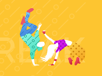 Break Dance Illustration