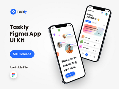 Taskly Productivity App UI Design