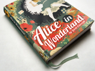 Alice in Wonderland alice in wonderland book cover flowers mock texture