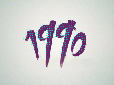 1990 1990 90 custom design font illustration lettering retro texture type typography