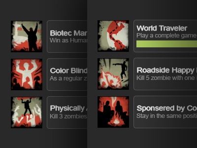 Zombie Game Achievements