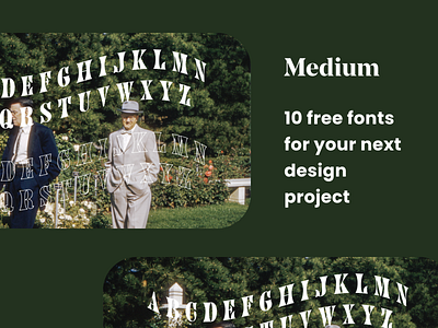 10 free fonts for your next design project branding design font logo medium typography ui visual design