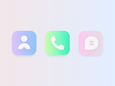 Daily UI #005: App Icon app app design app icon call contacts dailyui design figma icon message messaging app mobile mobile icon phone ui ux