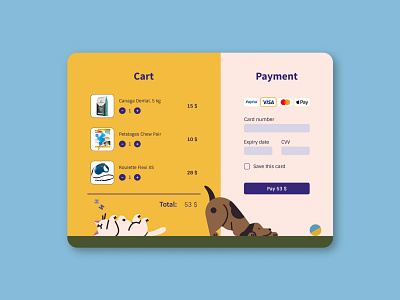 Daily UI #002 - Payment page dailyui design flat illustration web