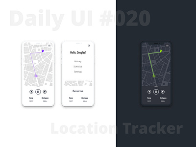 Daily UI #020 - Location tracker