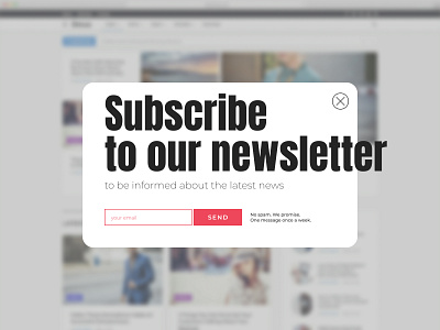 Daily UI #026 - Subscribe