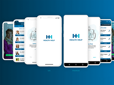 Health Help android branding call design doctor doctor app health illustration ios medical mobile native patient schedule style guide vector video virtual