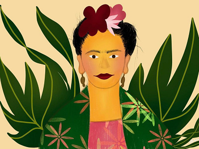 Frida Kahlo design fridakahlo illustration ui ux