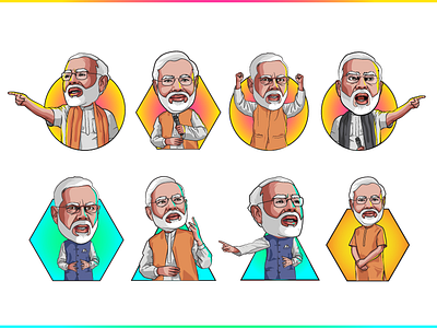 Narendra Modi - PM of India | Vector Illustration illustration indian modi modi ji narendra pm politician vector