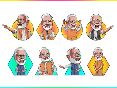 Narendra Modi - PM of India | Vector Illustration