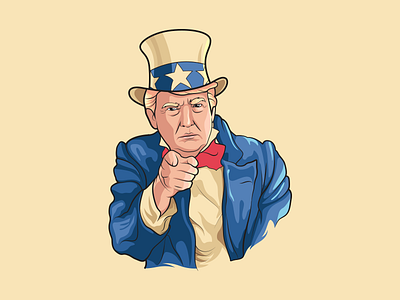 Donald J. Trump - Illustration Series creative design donald trump f1digitals graphics illustration unclesam