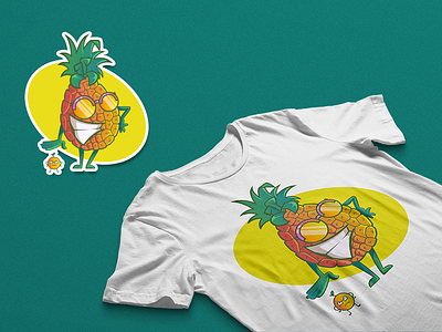 Secret life of fruits - T-shirt designs amazon animals concepts cool design digital f1 digitals fruits illustration merch tshirts