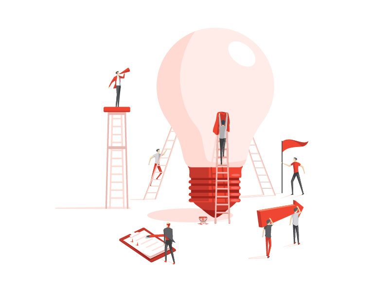 Business illustration conceptual business cool flat vector graphics illustration