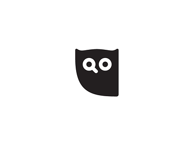 Owl + Search animal bird logo magnifier magnifying glass minimal owl search simple