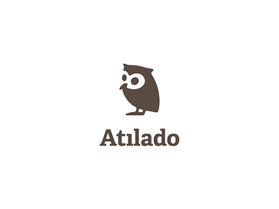 Atilado Books animal bird book logo owl publisher symbol