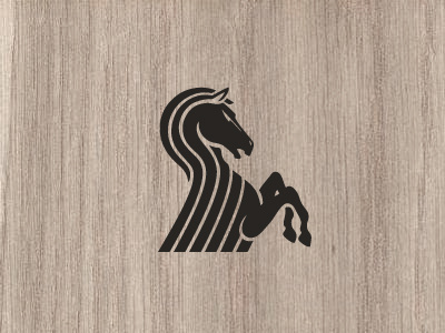 CC Stallions 2 carpentry gallop horse lines logo