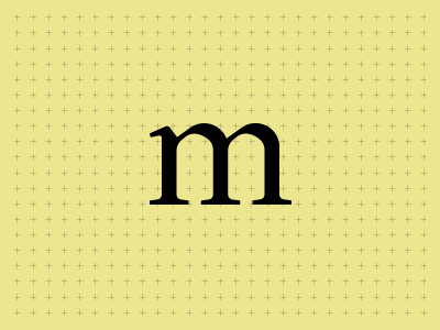 m - Custom Typeface