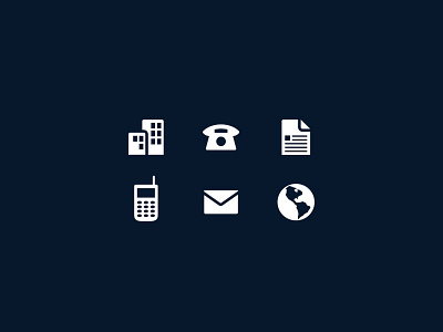 Business Card Icons business card cell email envelope fax icons office paper phone site telephone website