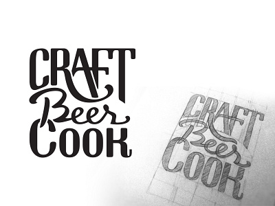Craft Beer Typography beer cook craft craft beer logo logotype script sketch typography