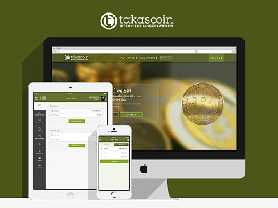 Takascoin Bitcoin Exchange Platform bitcoin bitcoin exchance ipad iphone mobile devices mobven ui user interface design website