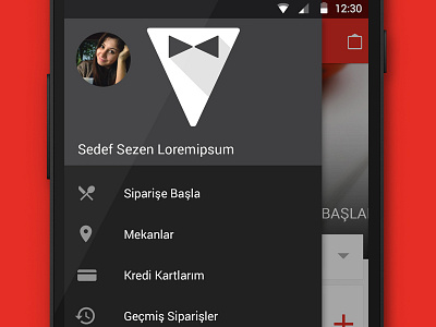 Material Design Sidebar