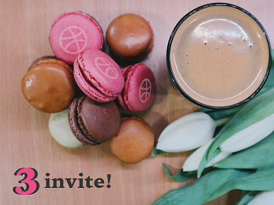 3 delicious Dribbble invitations! delicious dribbble invite invite