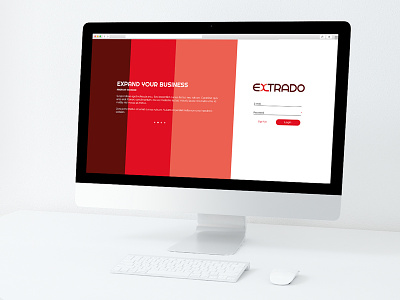 EXTRADO Web App, coming soon... login screen ui ui design user interface design web app web application web ui