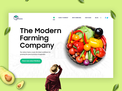 UI/Ux Design for the Himikara Website agriculture business dribbble hero section representation typogaphy web web pages website design