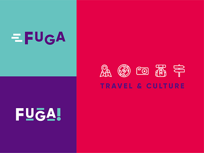 Fuga! Travel & Culture agency brand branding design logo logo mark marca travel viajes