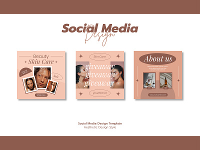 Social Media Design for Beauty Skincare Product