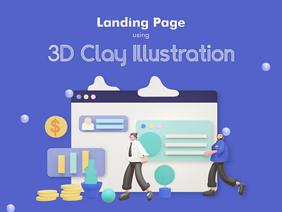 3D clay illustration branding design designer e commerce icon illustration logo redesign typography ui