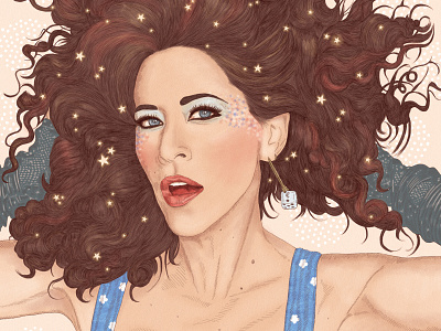 GLOW - Melrose art fanart glow illustration melrose popculture portrait