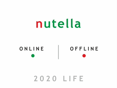 Logo online offline 2020 2020 trend 2021 concept concept art concept design creative creative design creative logo happy new year happy new year 2021 marketing agency marketing campaign marketing collateral marketing idea nutella offline online online marketing