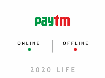 Logo online offline 2020 2020 trend 2021 advertise advertisement advertising advertisment creative ad creative ads creative marketing creativity graphic designer happy new year happy new year 2021 offline online paytm